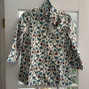 Tuckernuck floral print tunic top size XS